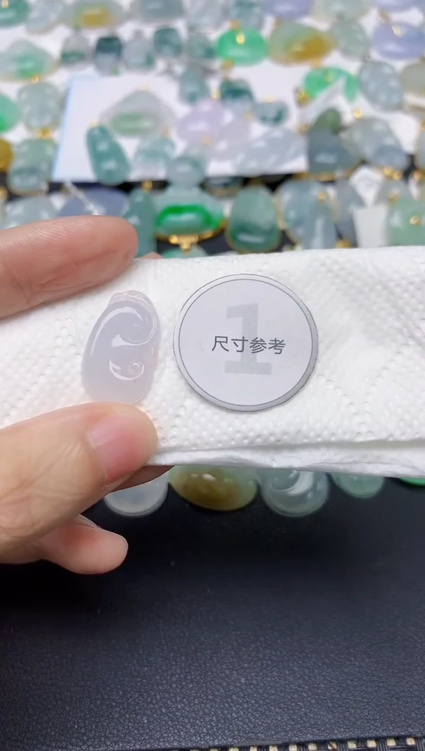 翡翠未镶嵌颈饰福****宝天然缅甸A货翡翠