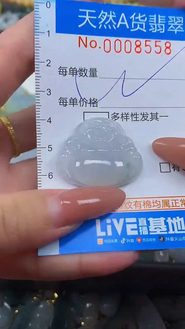 颈饰未镶嵌翡翠净货挂件-8558
