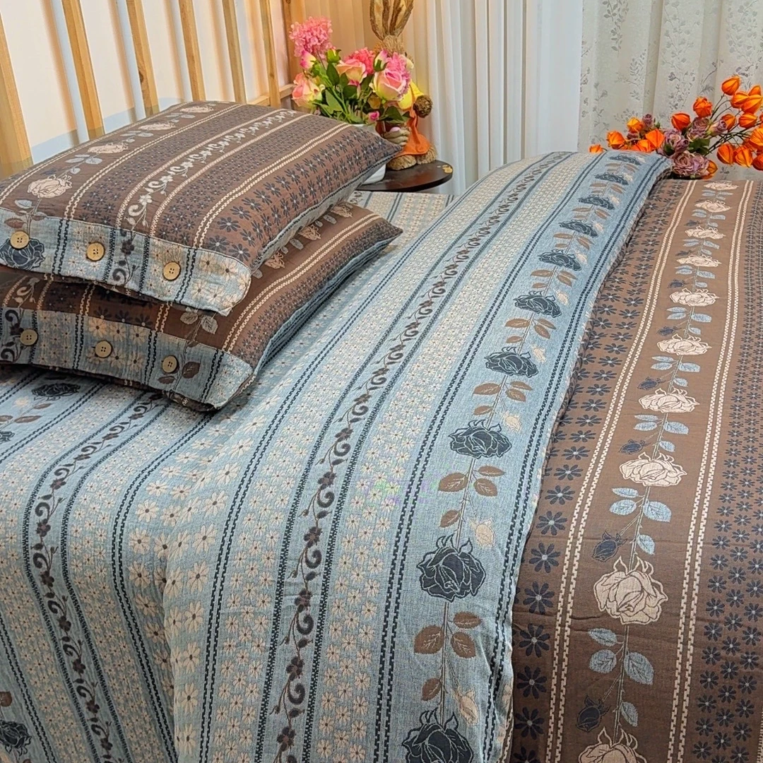 【新品品鉴-圣诞】A类全棉色织提花双层纱保暖四件套超柔软舒适品鉴