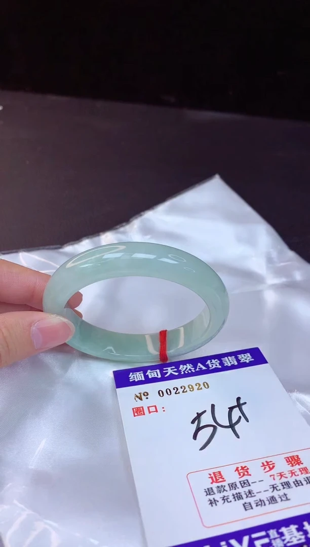 【闪购商品】翡翠手镯未镶嵌54+             