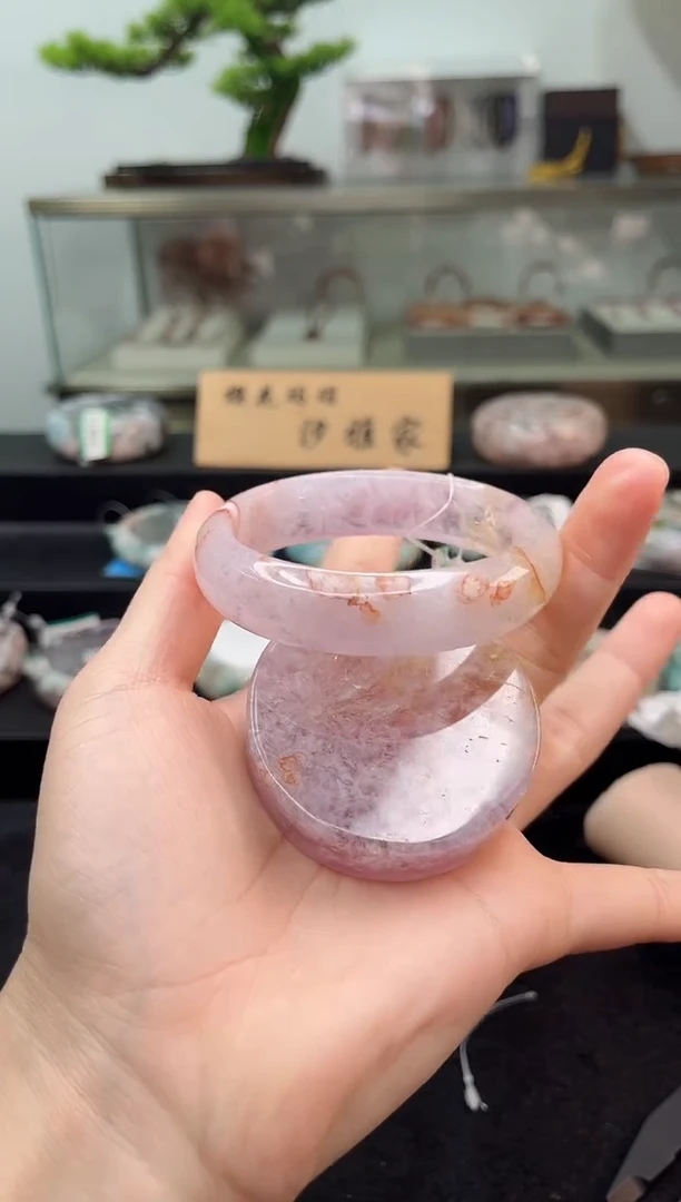 未镶嵌手镯石英质玉57圈口（赠品镯心）2s957236