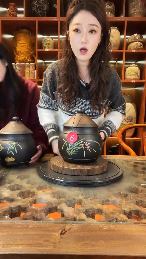 罐云南建水紫陶茶罐@6