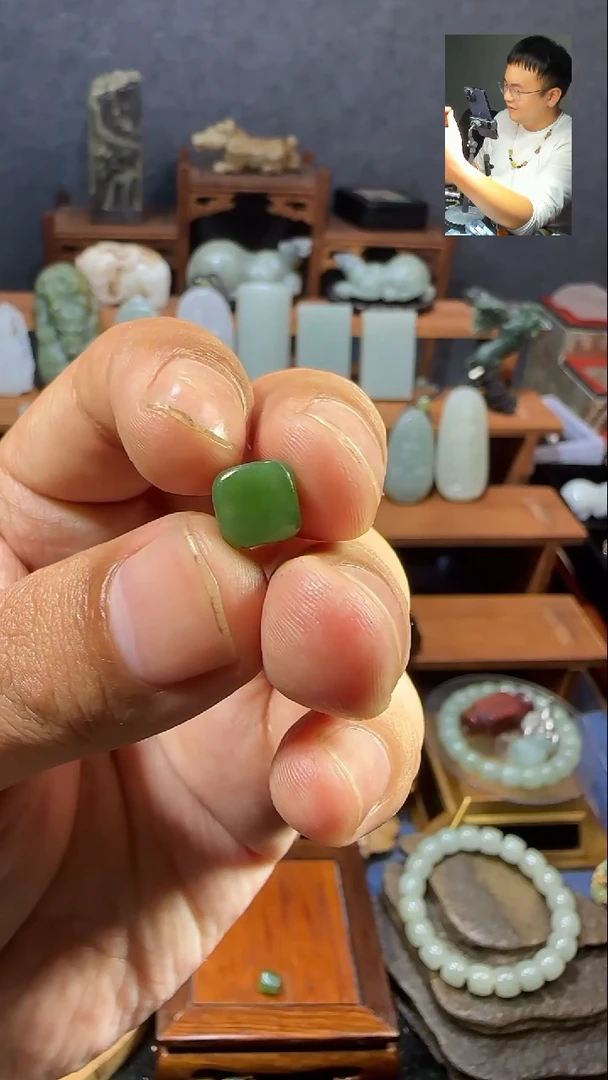 颈饰未镶嵌和田玉破*灬定制青花12左右珠子