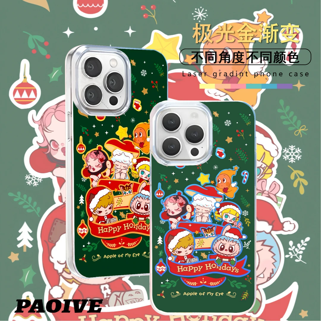 圣诞节适用苹果华为vivo一加iPhone小米极光金手机壳