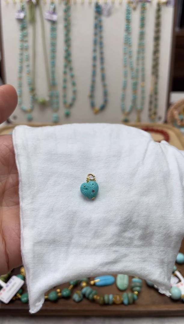 【闪购商品】绿松石珠宝奇石18K金镶嵌121