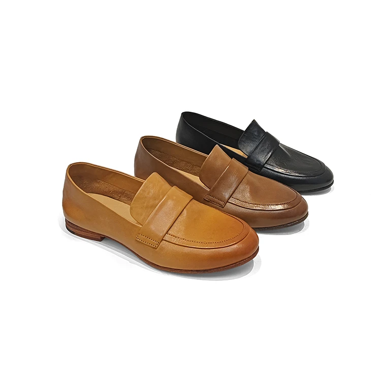 圆头乐福鞋舒适时尚百搭平底英伦风(8027)