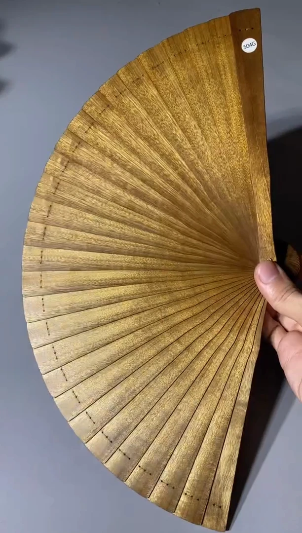 金丝楠504号21cm金丝楠木小叶桢楠扇子