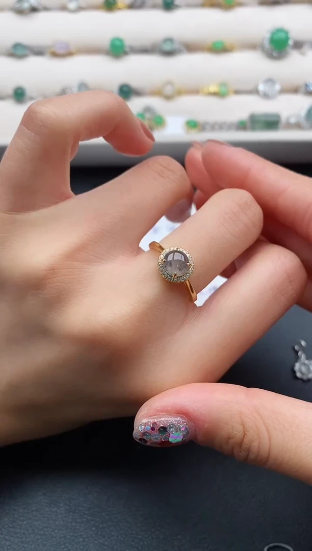 银S925镶嵌戒指翡翠11111111111+6