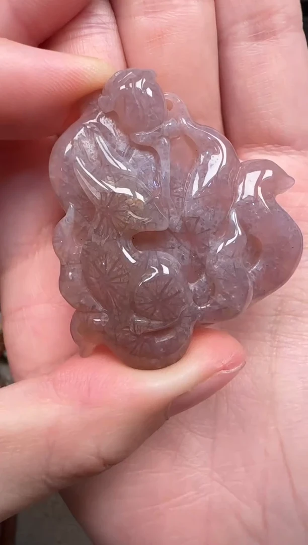 颈饰未镶嵌硅化珊瑚（珊瑚玉）820