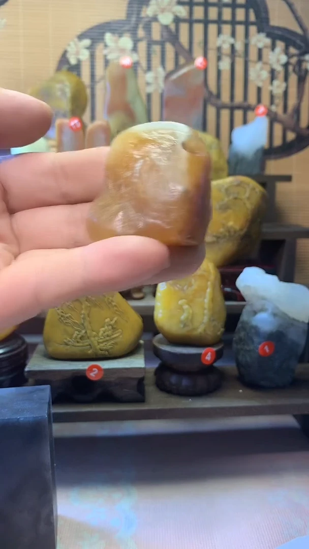 寿山石印石大*寿山石,田料溪蛋