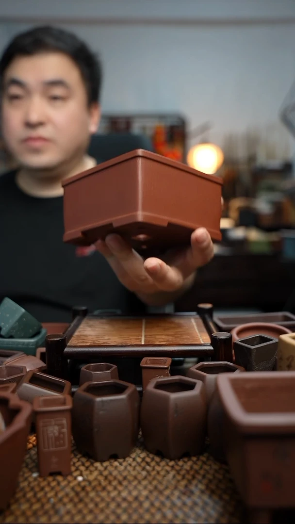 紫砂花盆未*焰長木軒精品紫砂