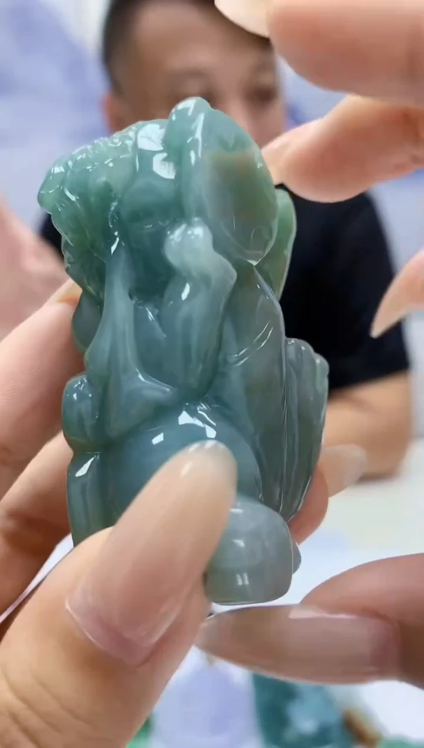 定制翡翠未镶嵌4969xx-毛货挂件9