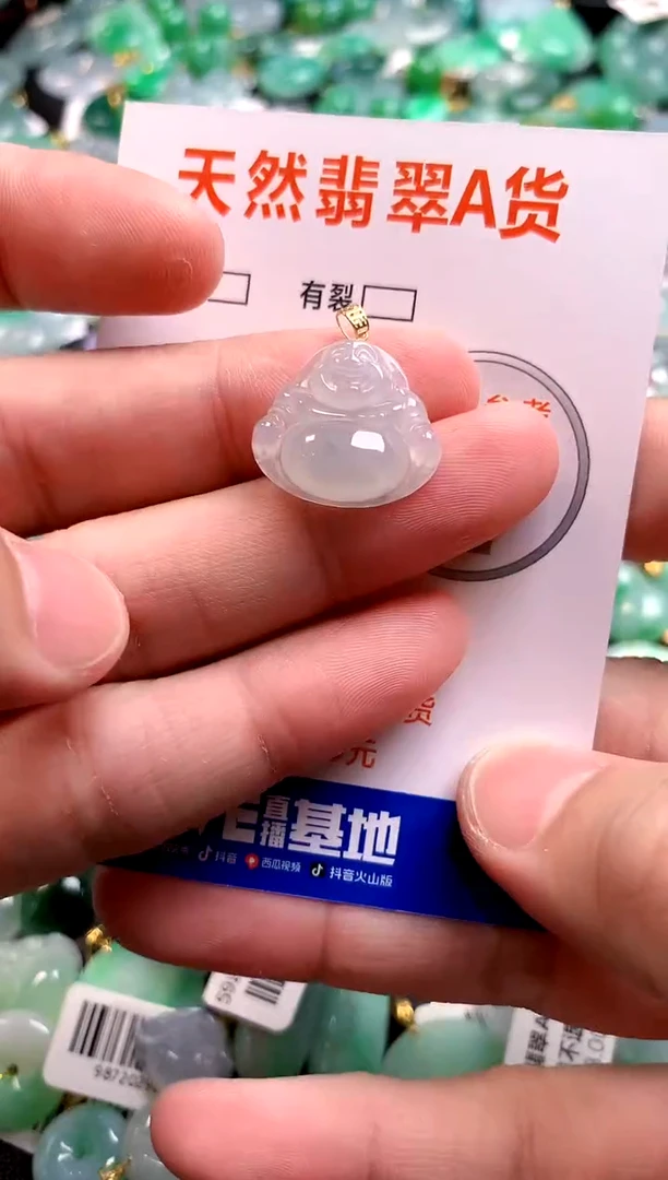 颈饰18K金镶嵌翡翠14003826