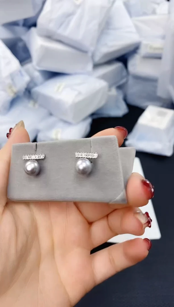 未镶嵌耳饰淡水珍珠ED1087