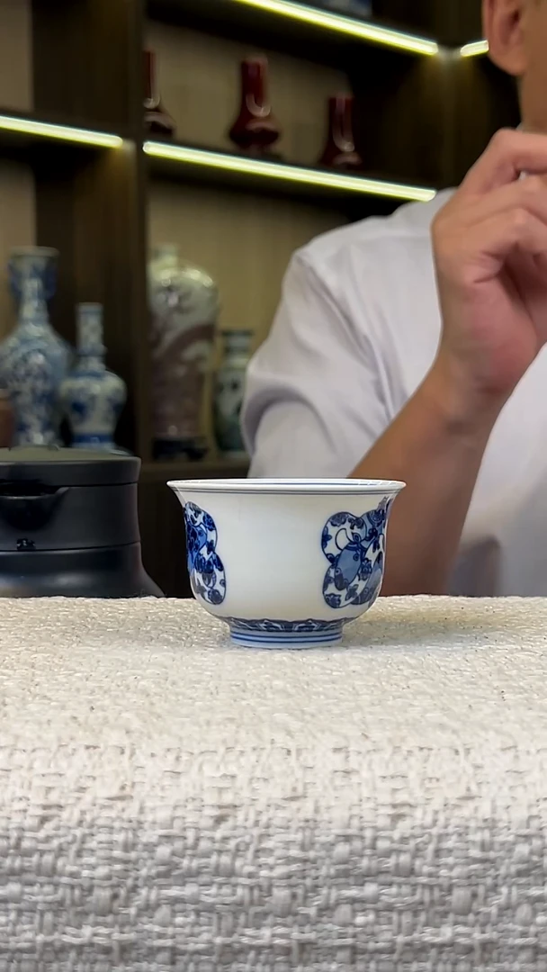 瓷片景德镇毛仔柴窑杯