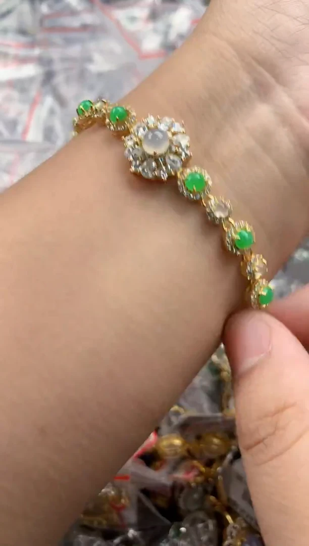 银S925镶嵌戒指翡翠333    1