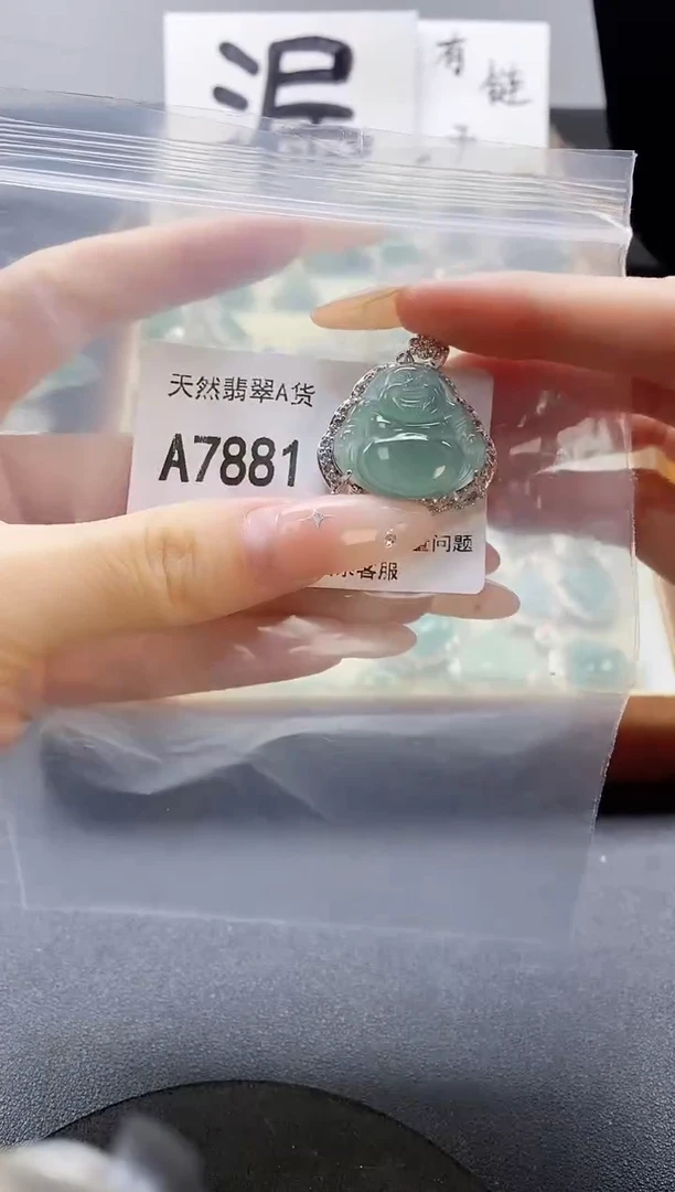 吊坠(赠链)未镶嵌翡翠天然翡翠A货