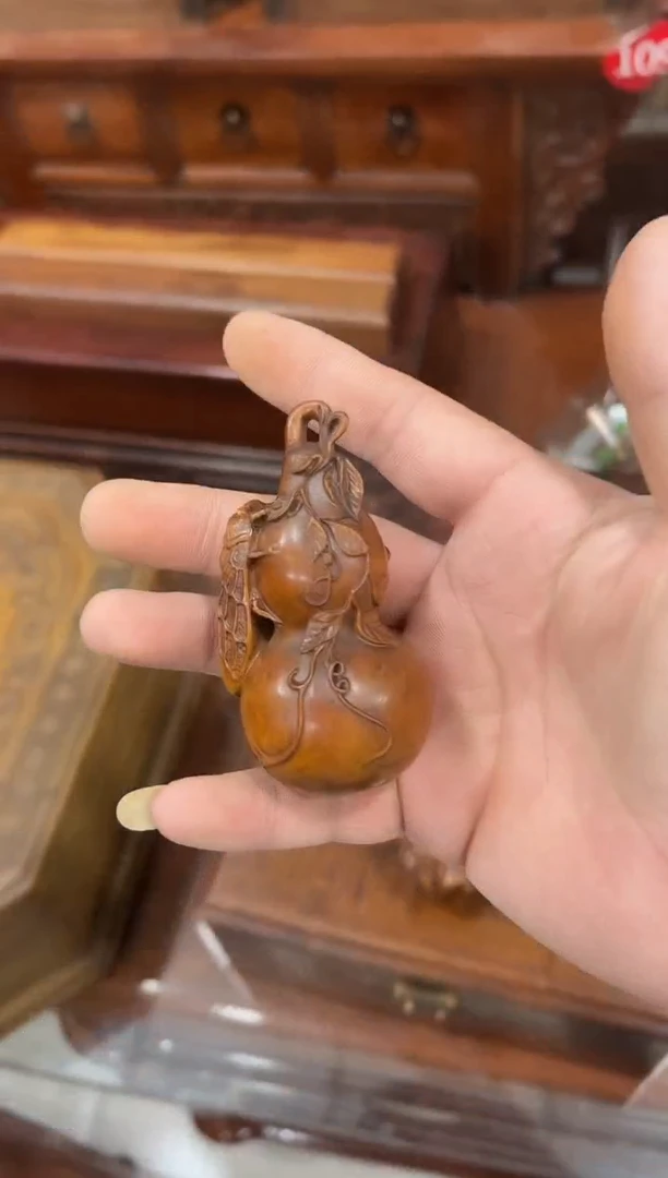 木黄杨小葫芦把件