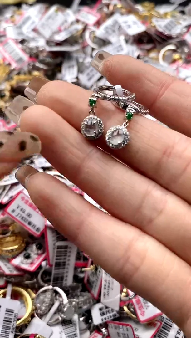 【闪购商品】翡翠戒指银S925镶嵌6666666    5