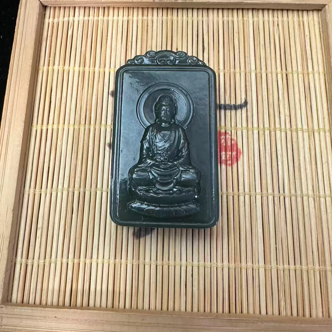 和田玉大日如来吊坠4376