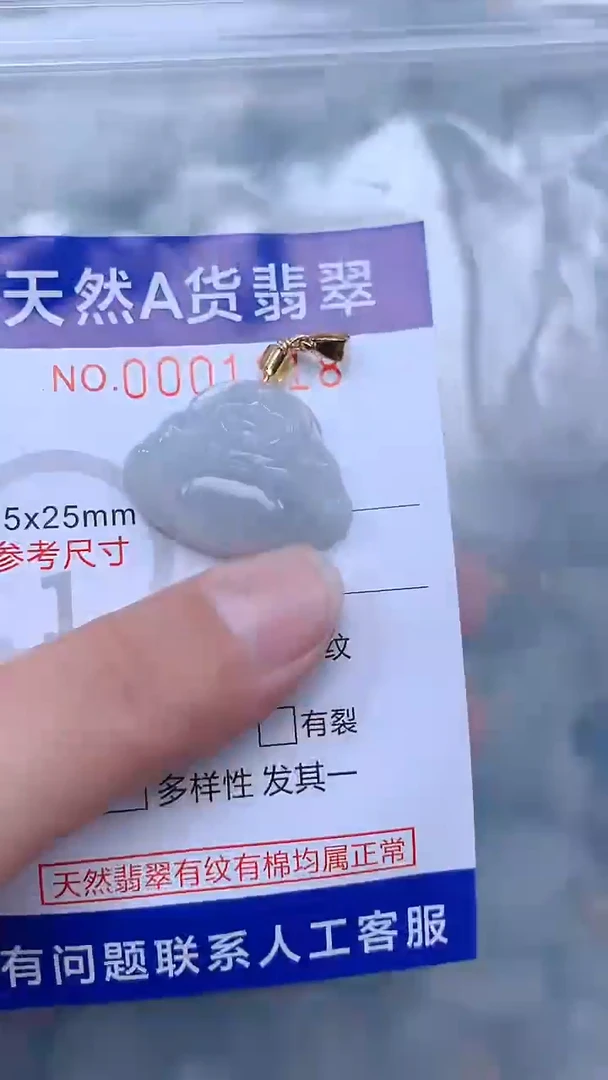 翡翠未镶嵌吊坠(不含链)1