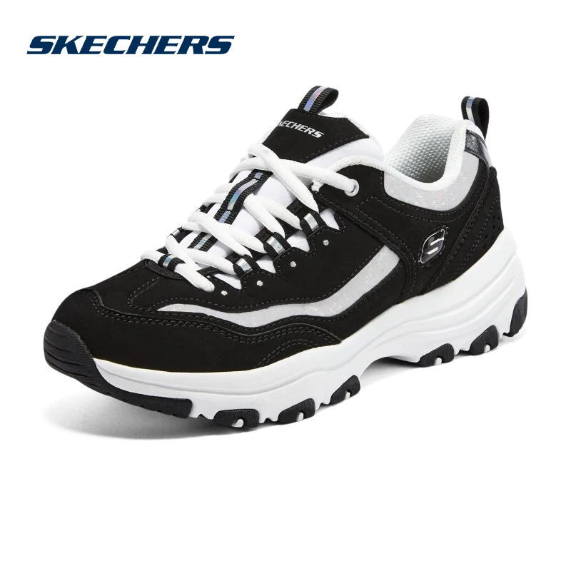 【专柜款】斯凯奇女鞋运动鞋经典款黑白熊猫鞋厚底增高老爹鞋休闲鞋