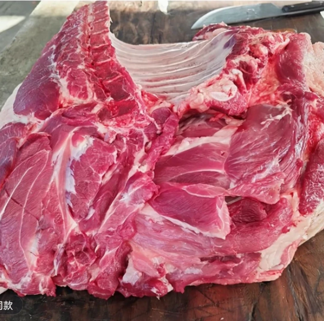 【麻山胡大姑专属带排肋条】大别山农户散养新鲜黑毛土猪肉