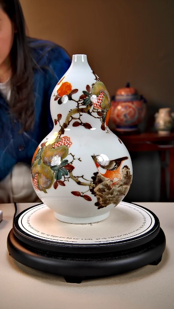 摆件陶景德镇手绘陶瓷15