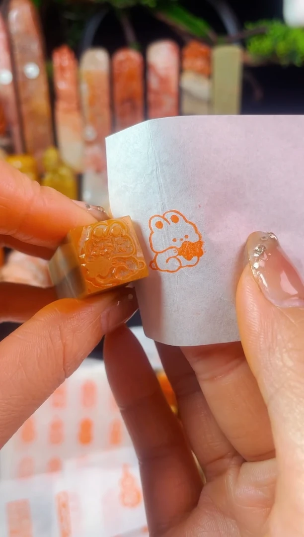 【闪购商品】巴林石印石手工篆刻《兔子》1.5