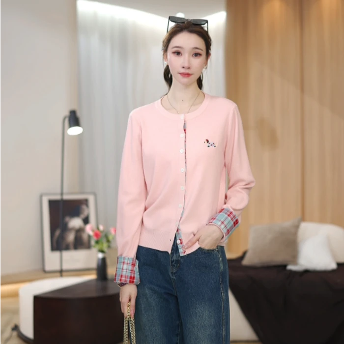 【腊肠小狗】女装秋季新款长袖针织衫F51004A507