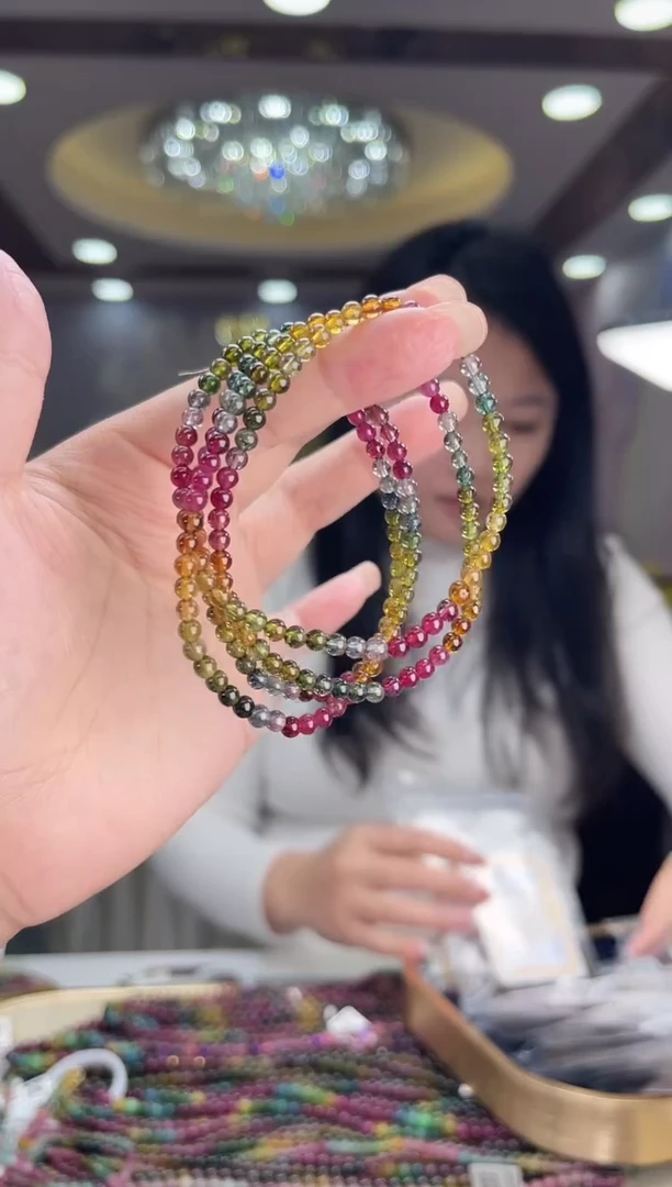 /未镶嵌碧玺3mm+碧玺多圈多样性发货