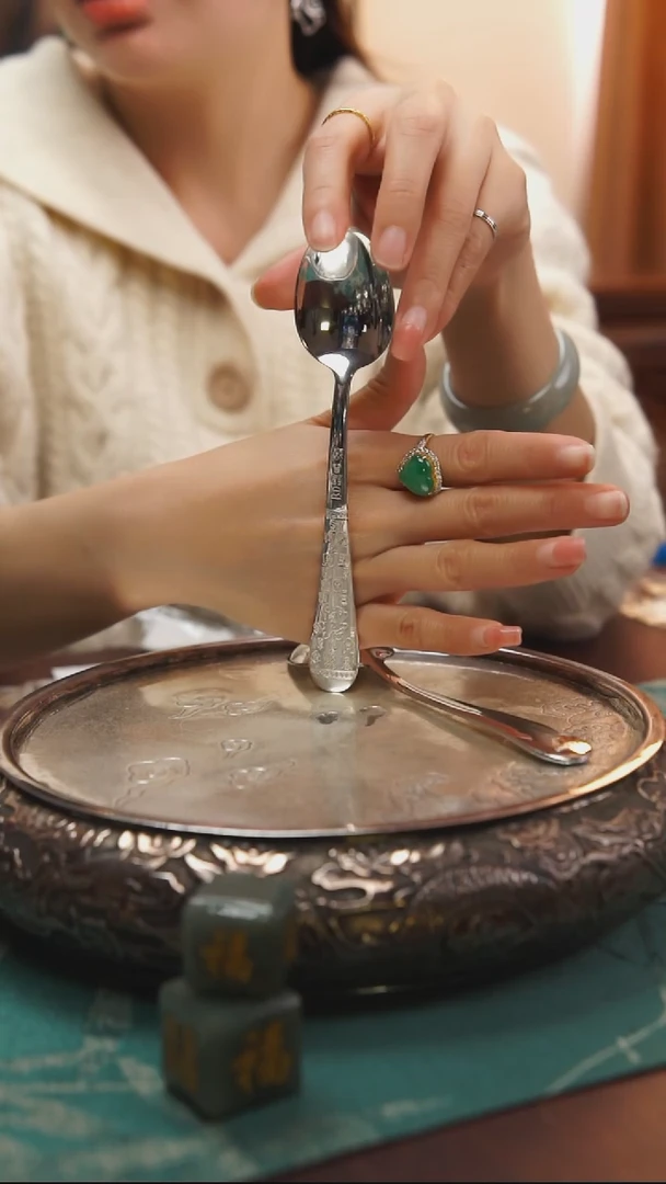 古悦足银999勺子