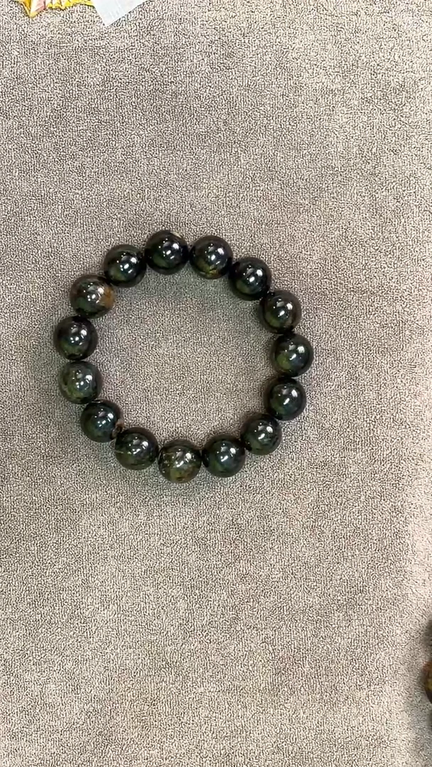 手串琥珀未镶嵌星际蓝14mm手串 多样性发其一