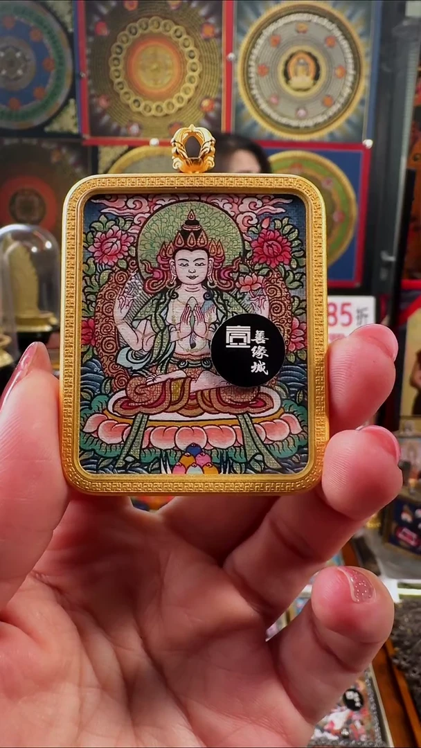 【闪购商品】吊坠壹善缘城手绘唐卡新春大促