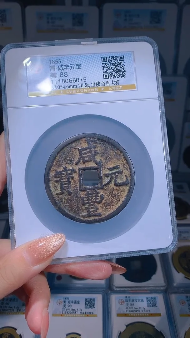 【闪购商品】铜咸丰元宝宝陕当百大样