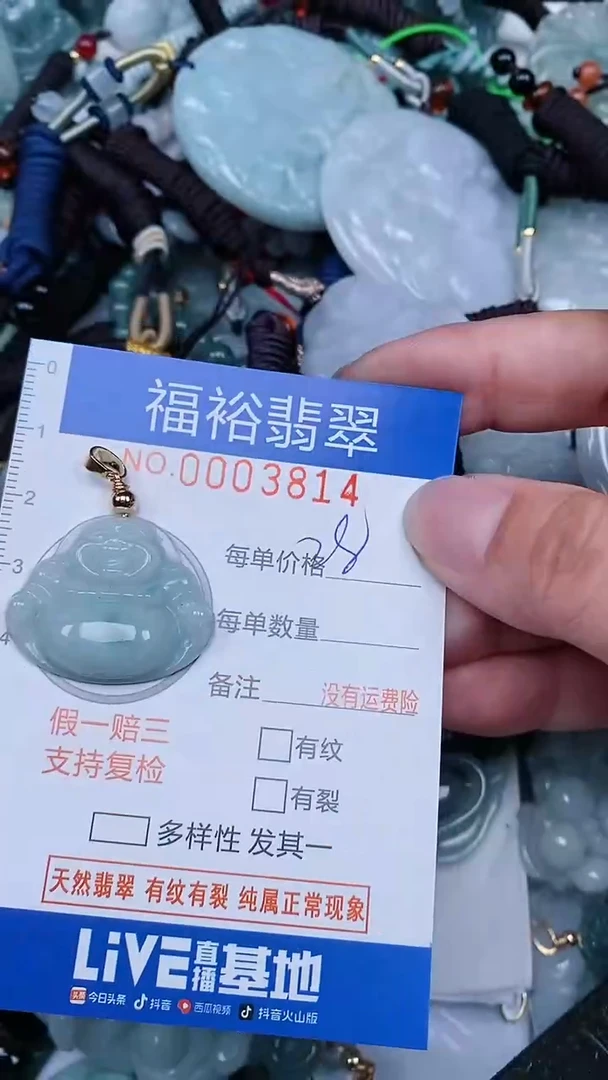 翡翠未镶嵌颈饰...0003814