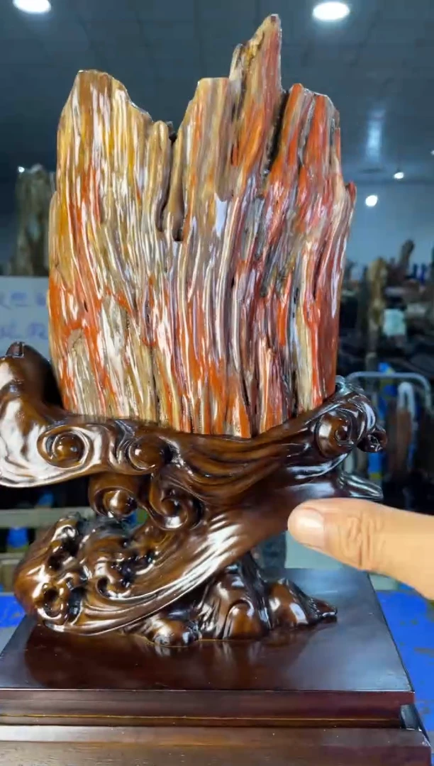 未镶嵌摆件硅化玉69