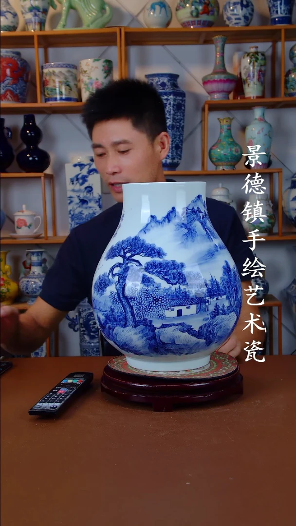 现代景德镇手工手绘陶瓷摆件20