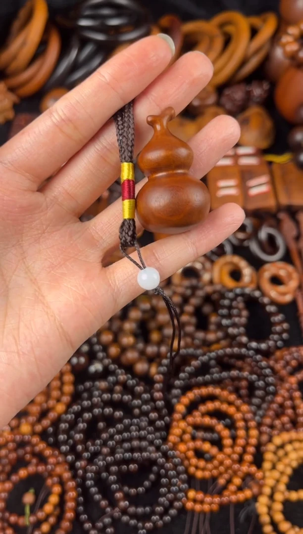 枣木噢*雷枣葫芦短绳换木珠