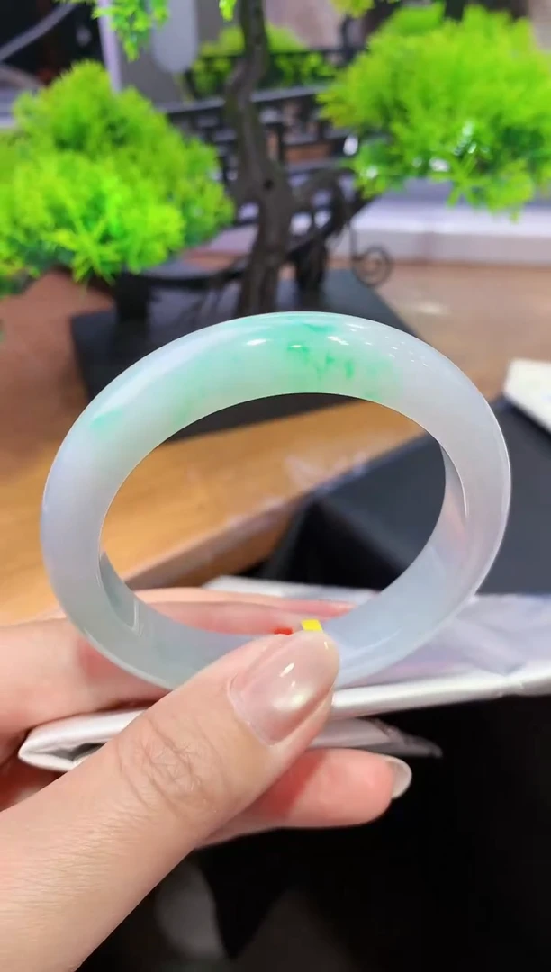 未镶嵌手镯翡翠-k34  天然缅甸A货翡翠56正圈