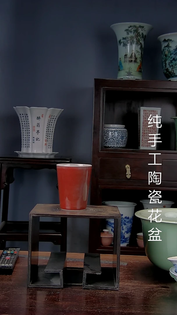 这****我景德镇陶瓷 手工花盆