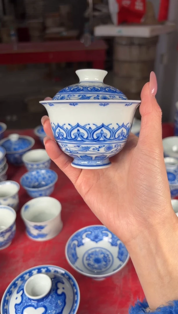 杯看山柴窑青花看山柴窑青花