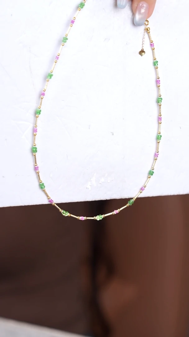 18K金镶嵌项链红宝石@@@@@@@@@@@@@@