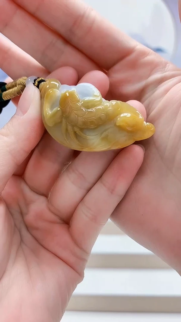 未镶嵌定制翡翠5167lr-毛货挂件32