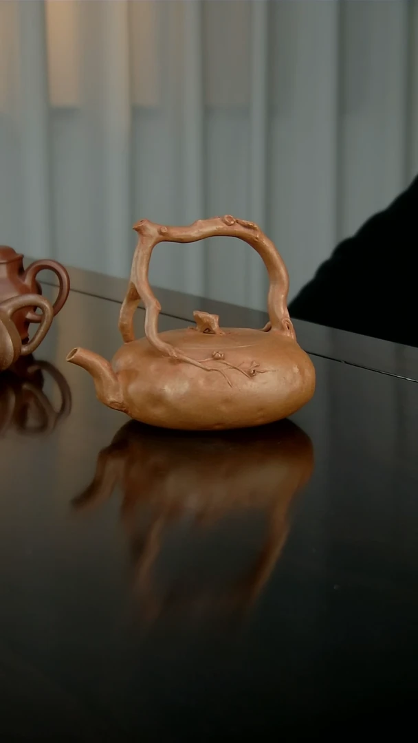 【闪购商品】紫砂茶壶暗香梅花提梁高端紫砂壶