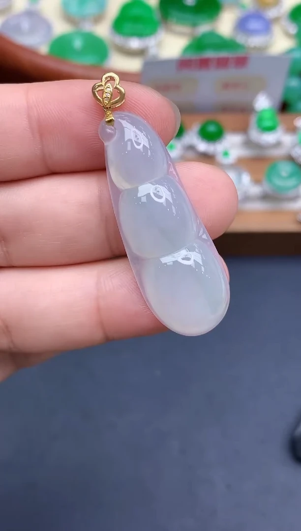 颈饰18K金镶嵌翡翠289-中国好珍宝1