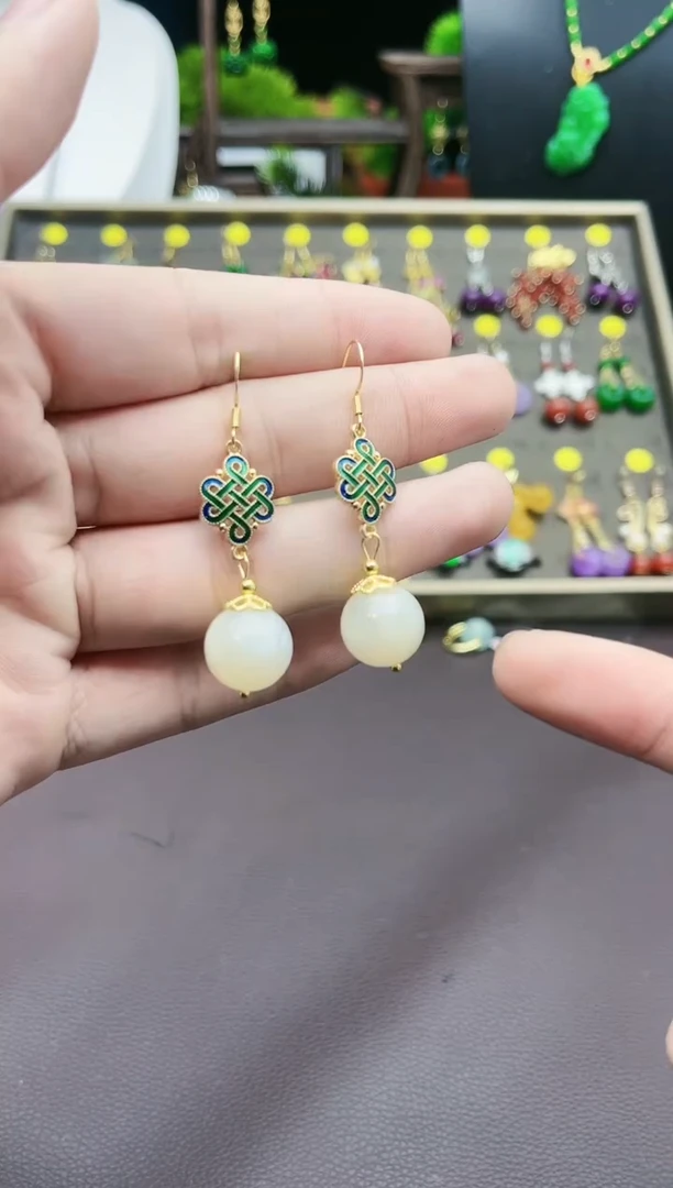 【闪购商品】玛瑙/玉髓耳钉银S925镶嵌425000