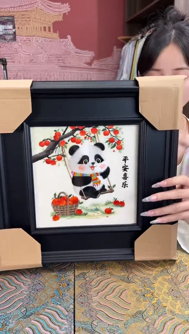 刺绣新款苏绣纯手工刺绣摆件