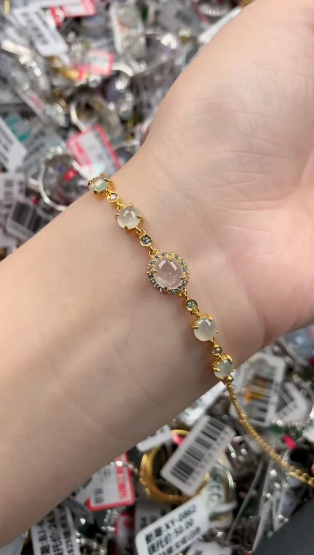 银S925镶嵌戒指翡翠777---9