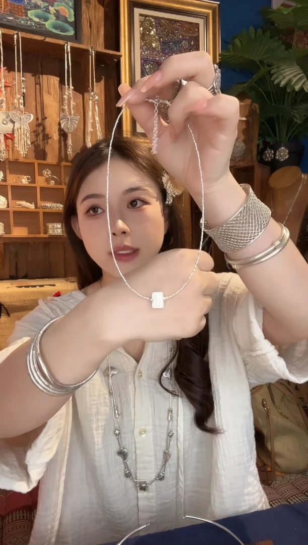 无925银宁**开项链